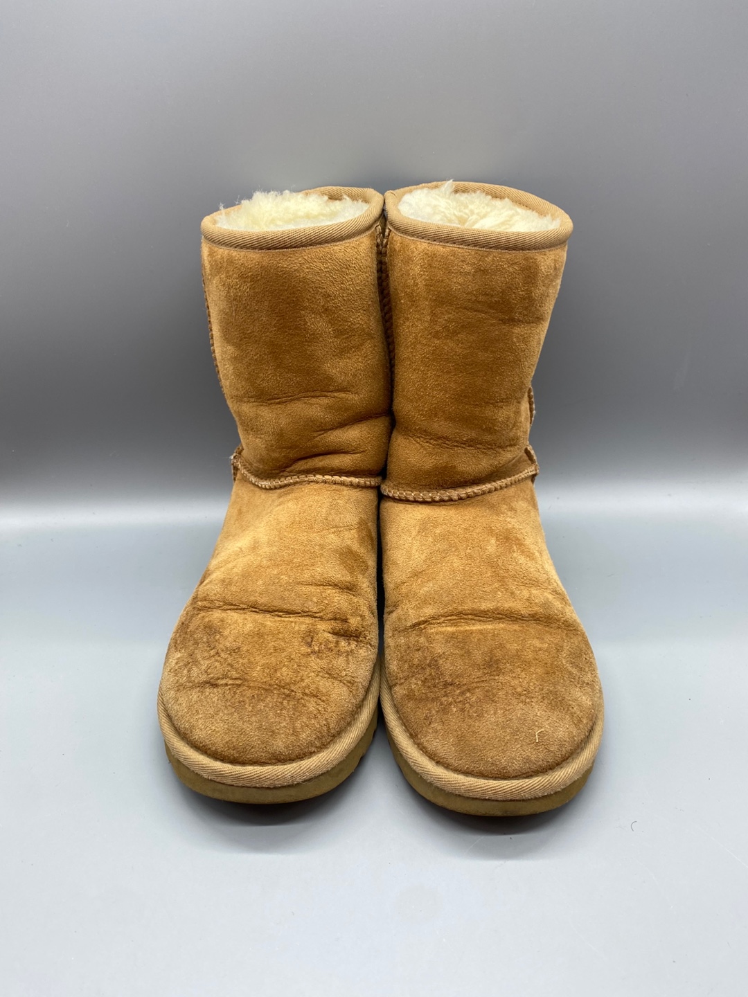어그 롱부츠 스웨이드 복원 작업 전